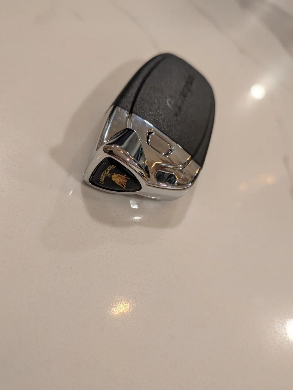 Lamborghini Car Key Fob Black and Silver
